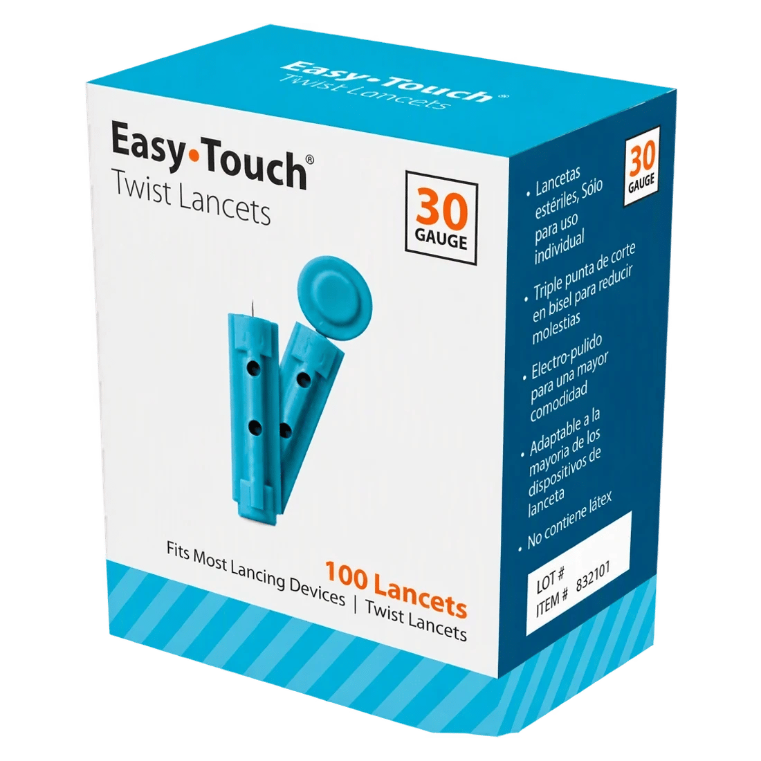 Easytouch Twist Lancets 30 Gauge 100's