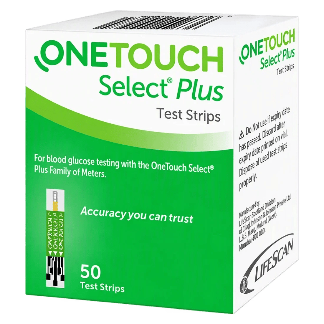 One Touch Select Plus Test Strips 50's